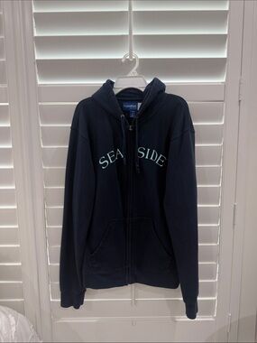 Big Cotton Seaside Navy Zip-Up Hoodie